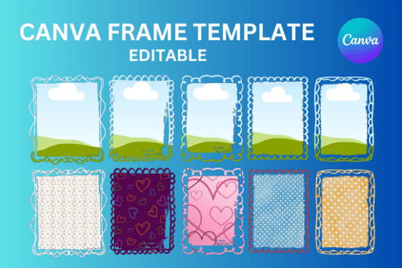 Border Doodle Whimsical Canva Frame: A Digital Designer's Secret Weapon