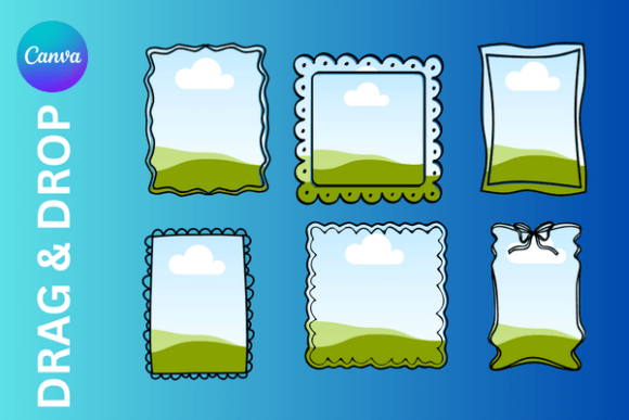 Border Whimsical Canva Frame Template: Elevate Your Designs