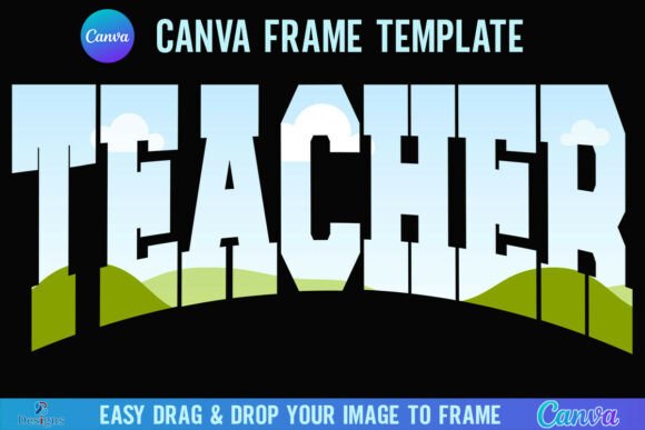 Designing with Nostalgia: The Varsity Teacher Canva Frame Template