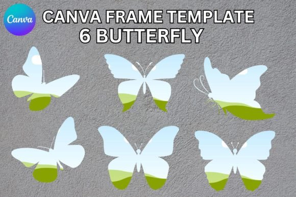 Elevate Your Designs with a Butterfly Canva Frame Template