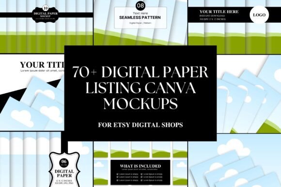 Elevate Your Etsy Shop with a Digital Paper Mockup Template