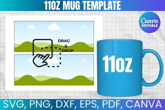 Master Full-Wrap Mug Design: The 11oz Mug Template SVG