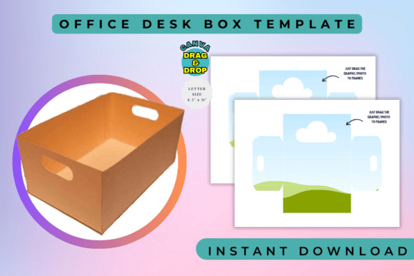 Office Desk Box Template: Digital Design for Modern Creators