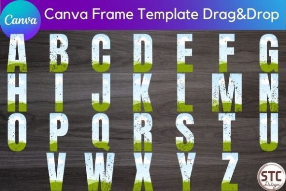Retro Letters Alphabet Fonts Canva Frame: A Designer's Guide to Easy Vintage Style