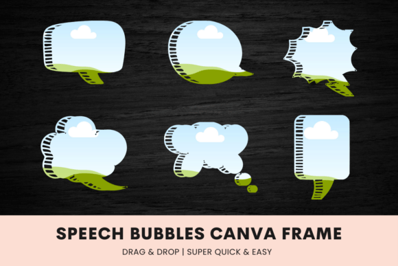 Speech Bubbles Canva Frame Template: Bring Your Ideas to Life