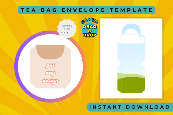 Tea Bag Envelope Template: A Cozy Design Asset