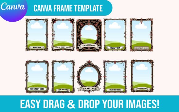 Unleash Your Inner Mystic: Editable Tarot Card Canva Frame Template