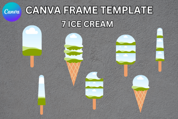 Unlocking Creative Potential with the Ice Cream Popsicle Canva Frame Template