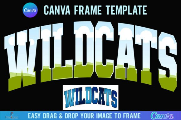 Wildcats Canva Frame Varsity Mascot Team: Elevate Your Digital Designs